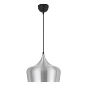 Polk 30cm Pendant Light, Black, Aluminium