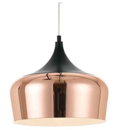Polk 30cm Pendant Light, Copper, Black