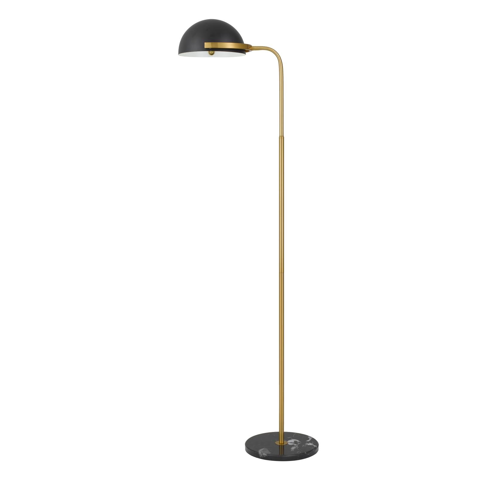 Pollard Floor Lamp, Black, Antique Gold