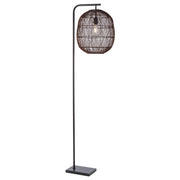 Rana 40 Floor Lamp, Brown Black