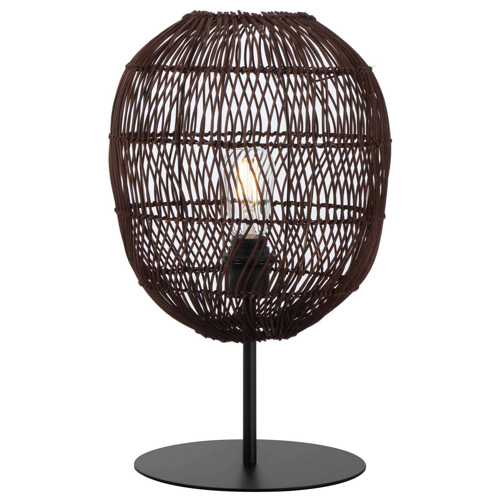 Rana 30 Table Lamp, Brown Black