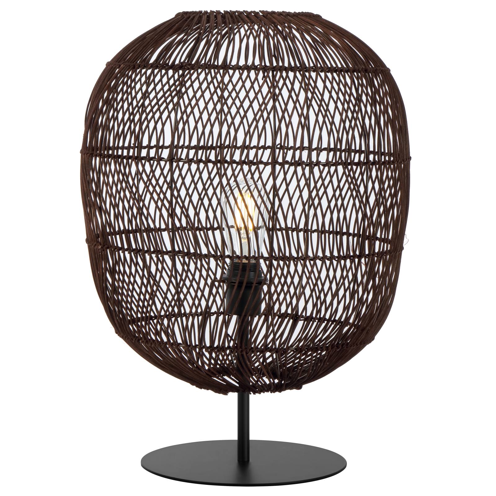 Rana 40 Table Lamp, Brown Black