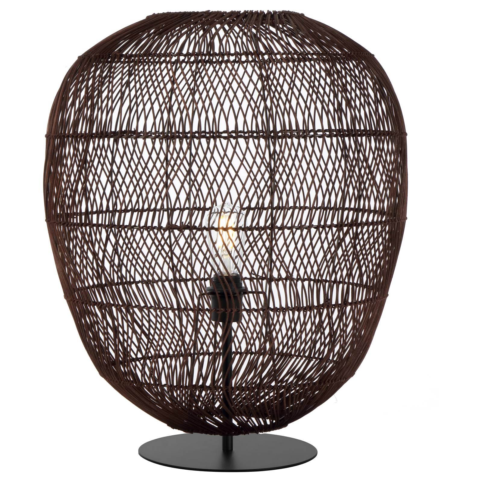Rana 50 Table Lamp, Brown Black