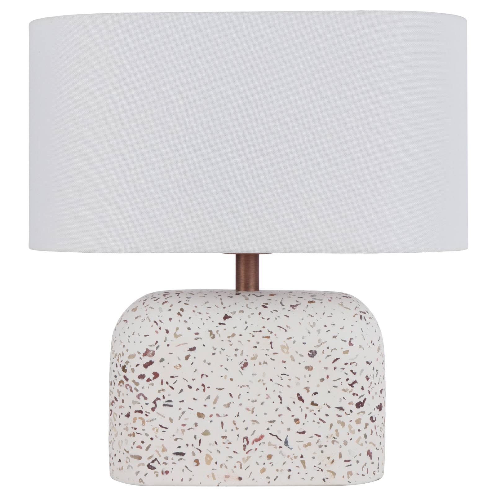 Reano Table Lamp, White Terrazzo