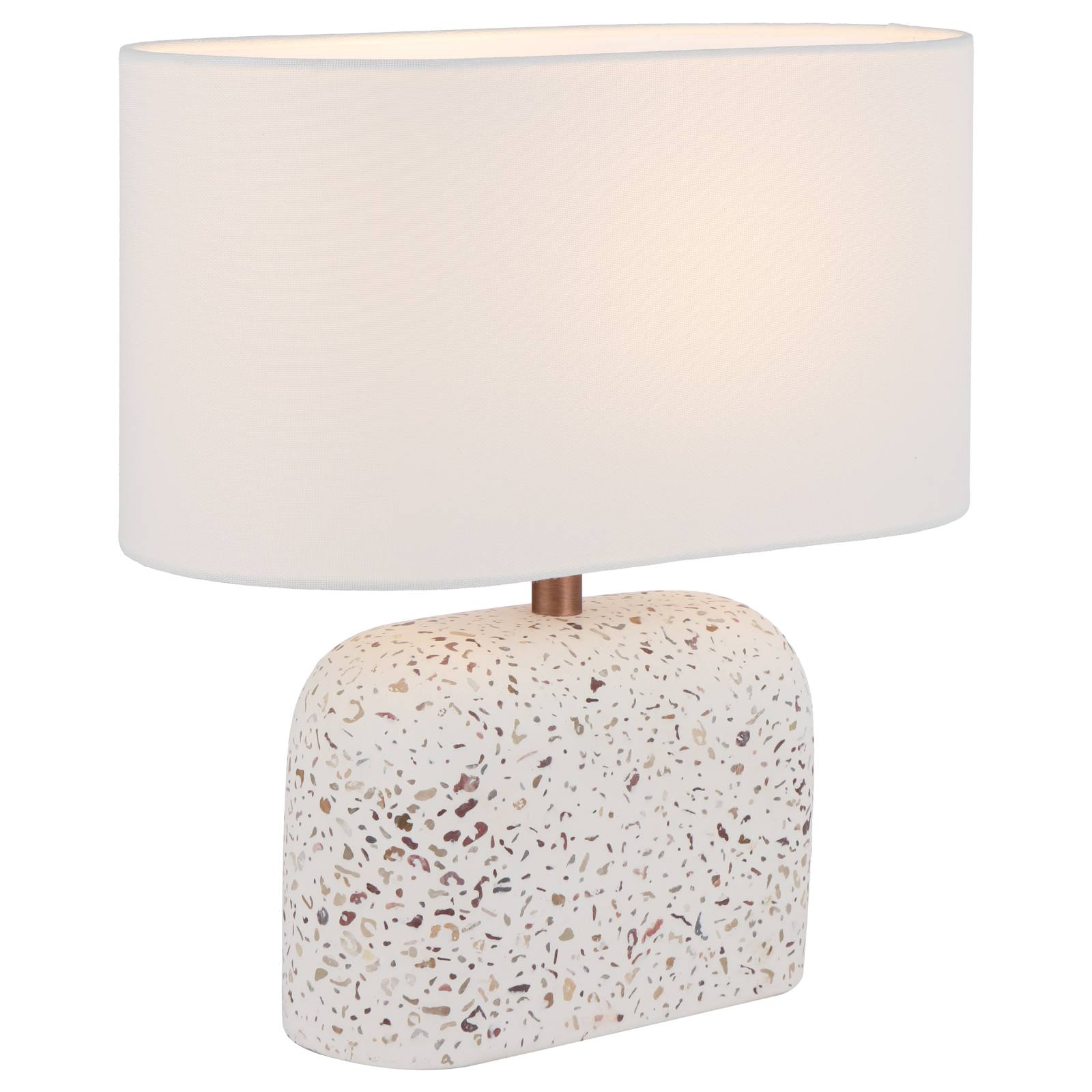 Reano Table Lamp, White Terrazzo