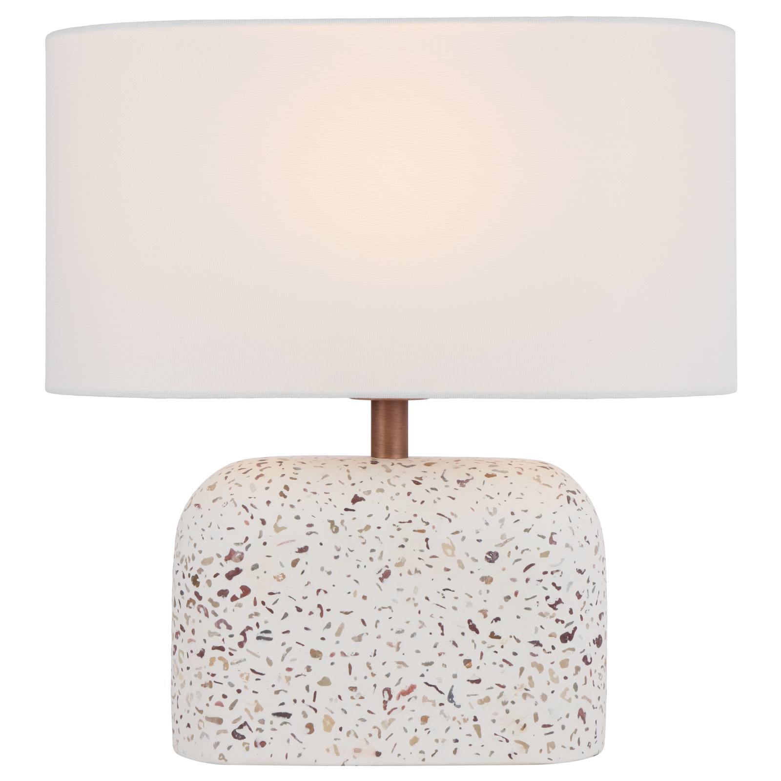 Reano Table Lamp, White Terrazzo
