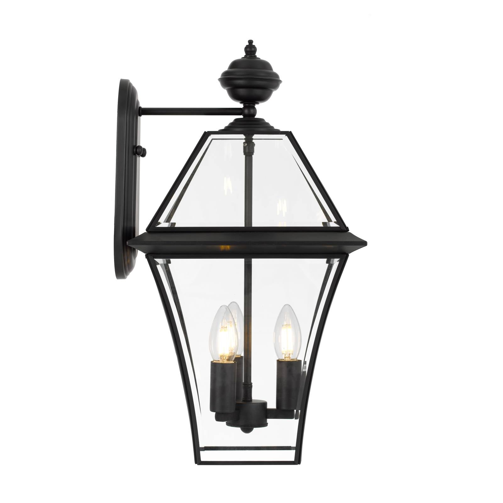 Rye 27 Exterior Wall Light, Black
