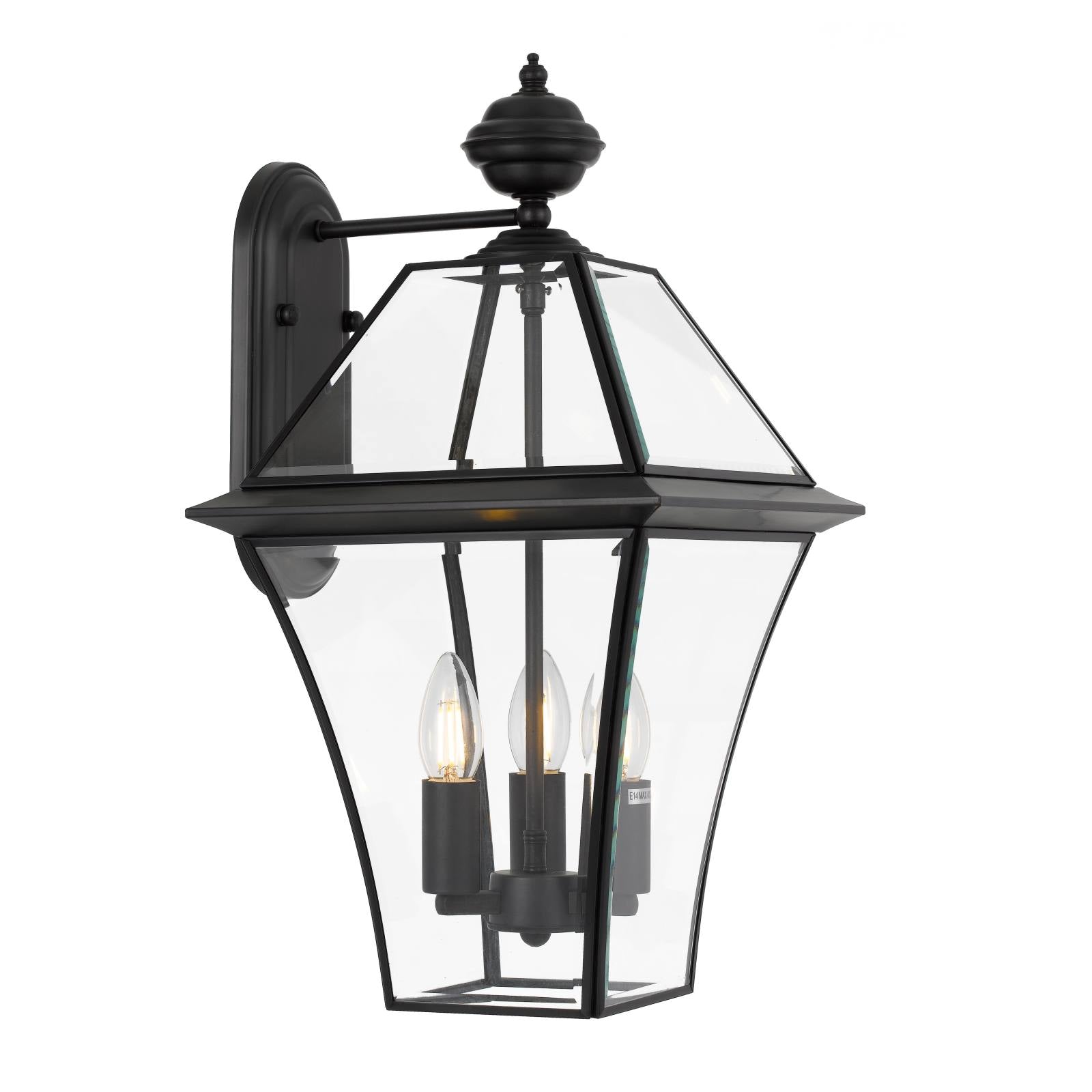 Rye 27 Exterior Wall Light, Black