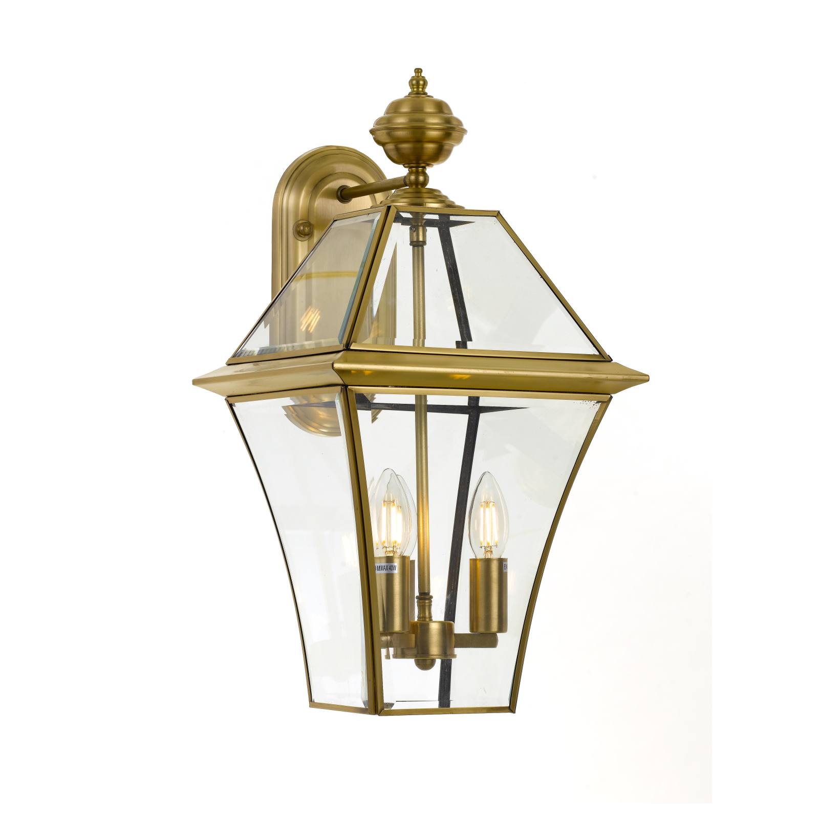 Rye 27 Exterior Wall Light, Brass