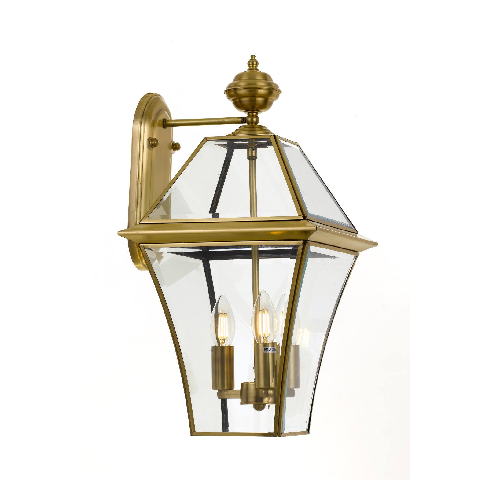 Rye 27 Exterior Wall Light, Brass