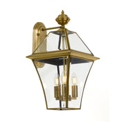 Rye 27 Exterior Wall Light, Brass
