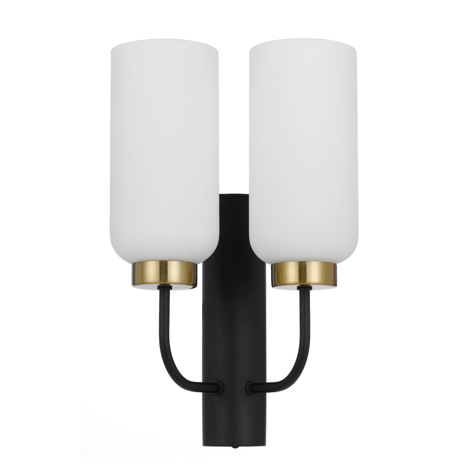 Sebring 2 Lights Wall, Black, Opal Matte