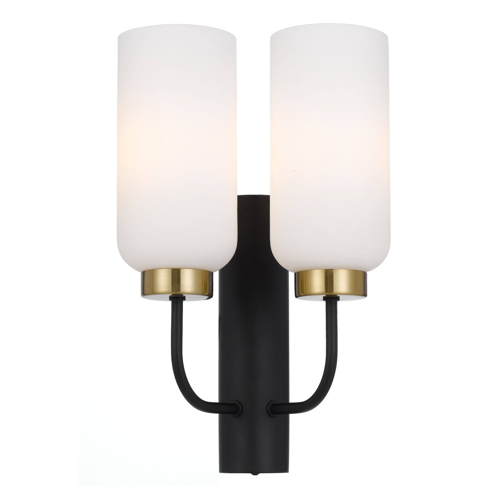 Sebring 2 Lights Wall, Black, Opal Matte