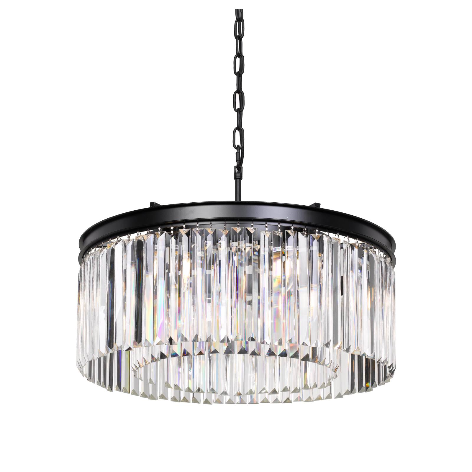 Serene 6 Light Pendant, Black