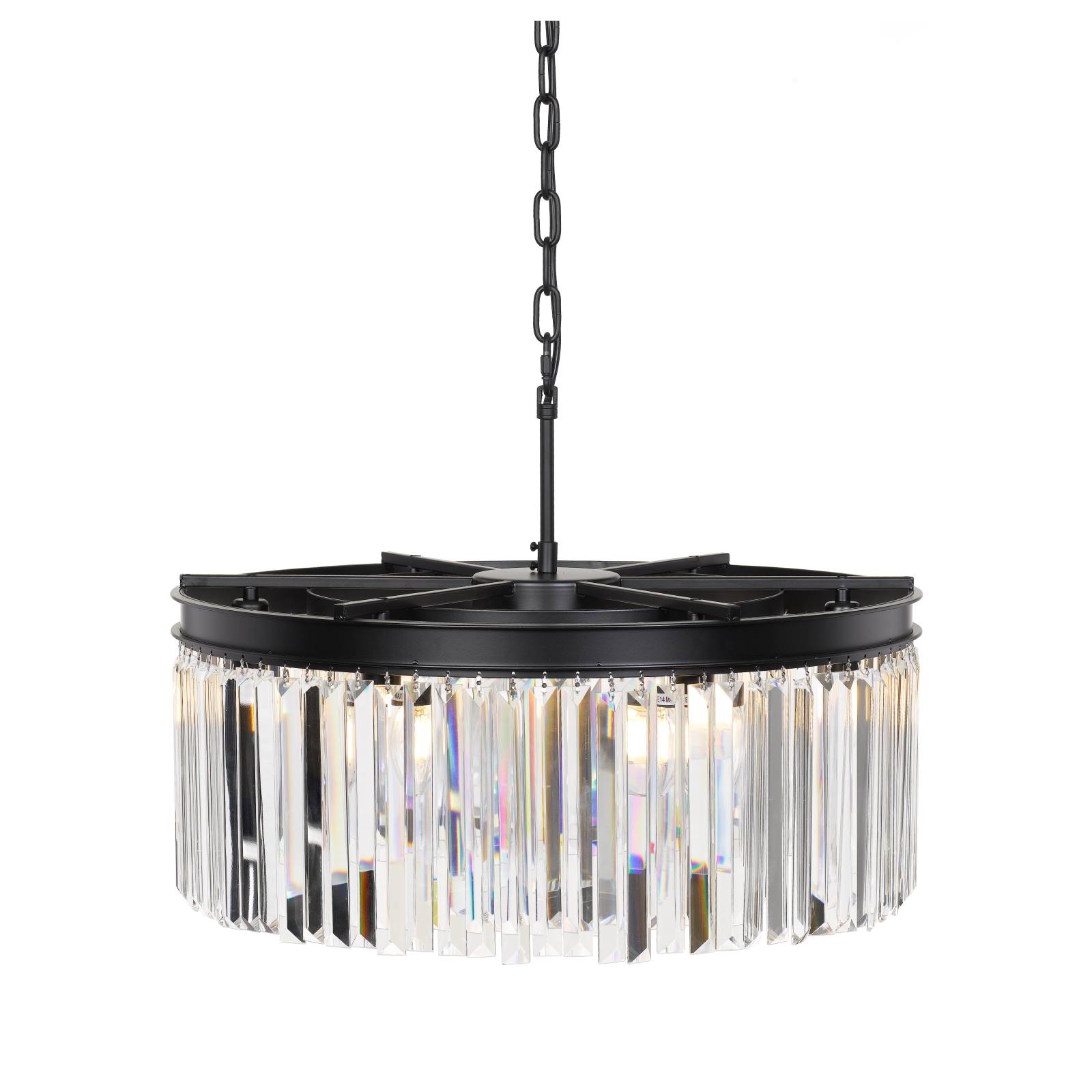 Serene 6 Light Pendant, Black