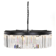 Serene 8 Light Pendant, Black