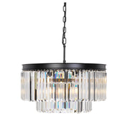 Serene 9 Light Pendant, Black