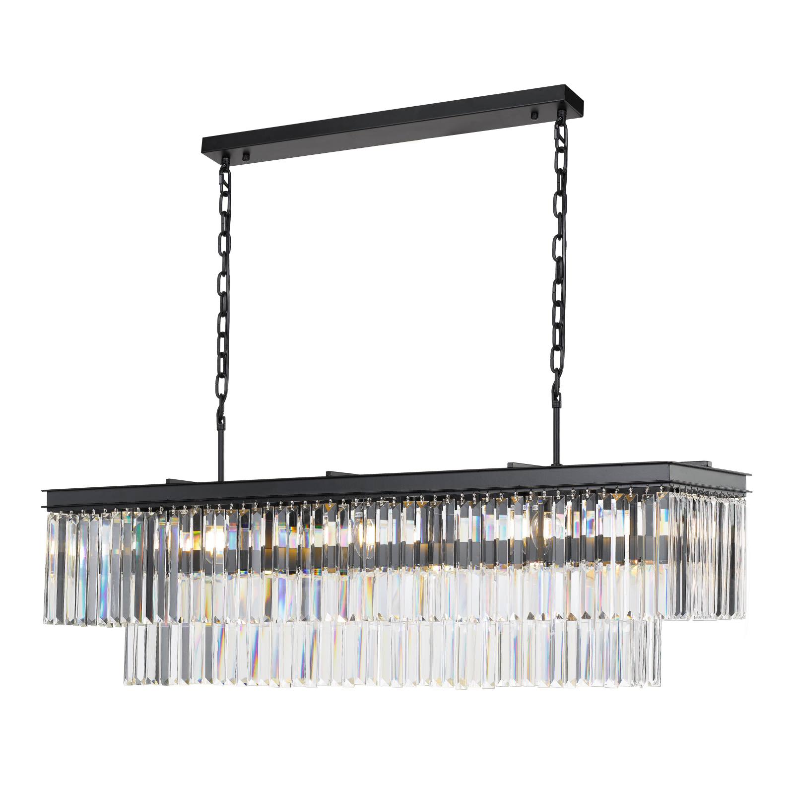 Serene 13 Lights Pendant, Black