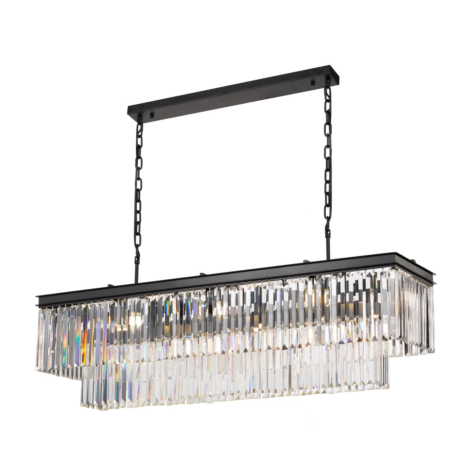 Serene 13 Lights Pendant, Black