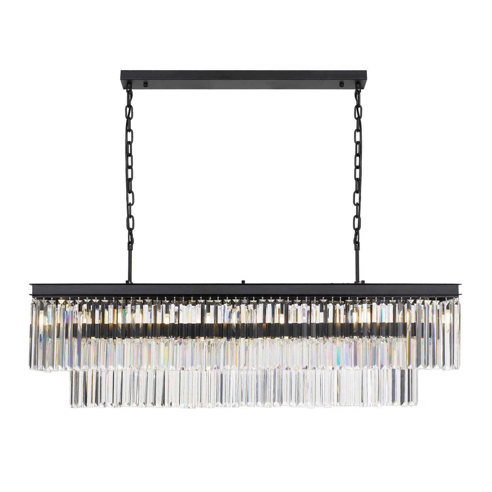 Serene 13 Lights Pendant, Black