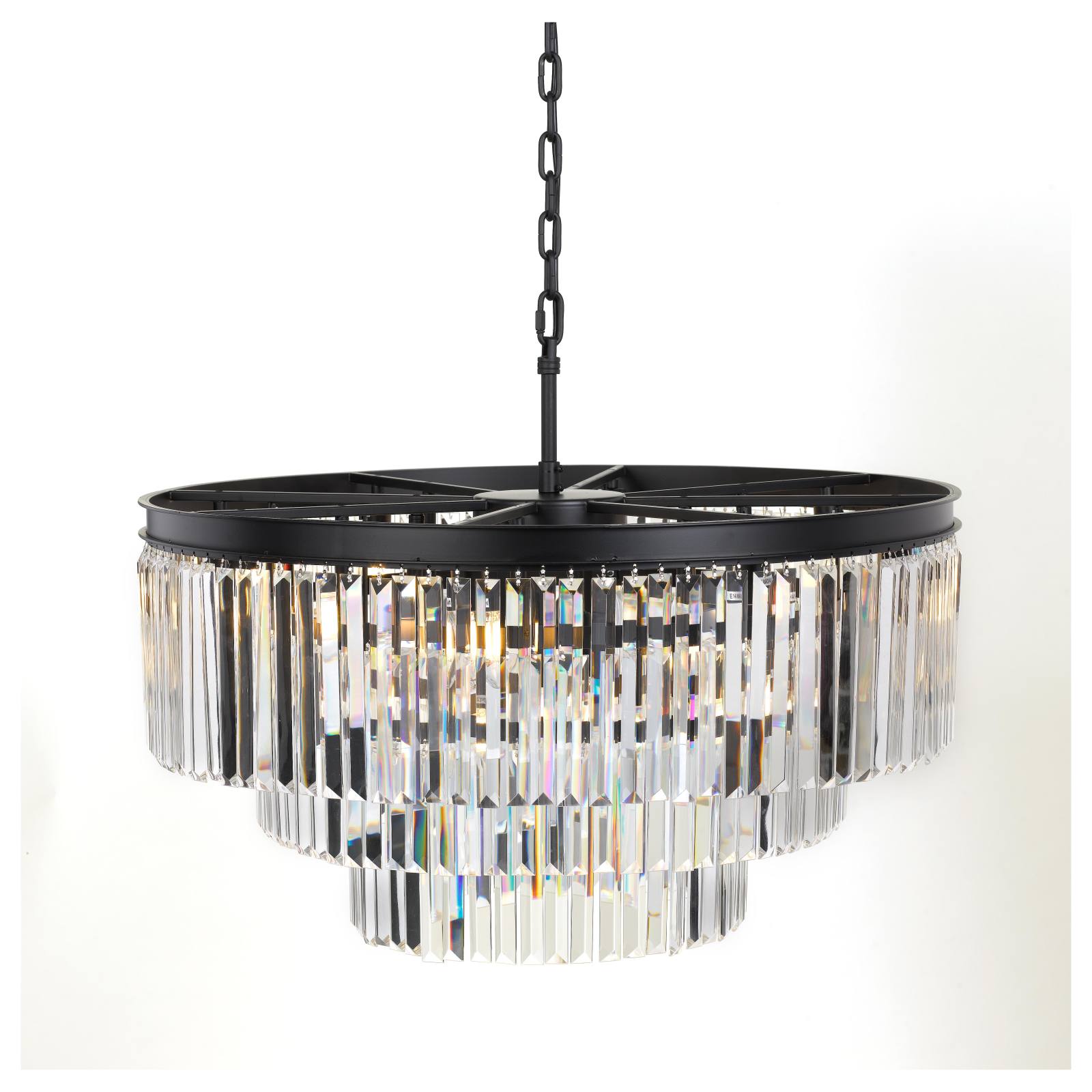 Serene 16 Light Pendant, Black