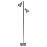 Torres 2 Floor Lamp, Nickel