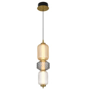 Torso 3 Light Pendant Light, Brass