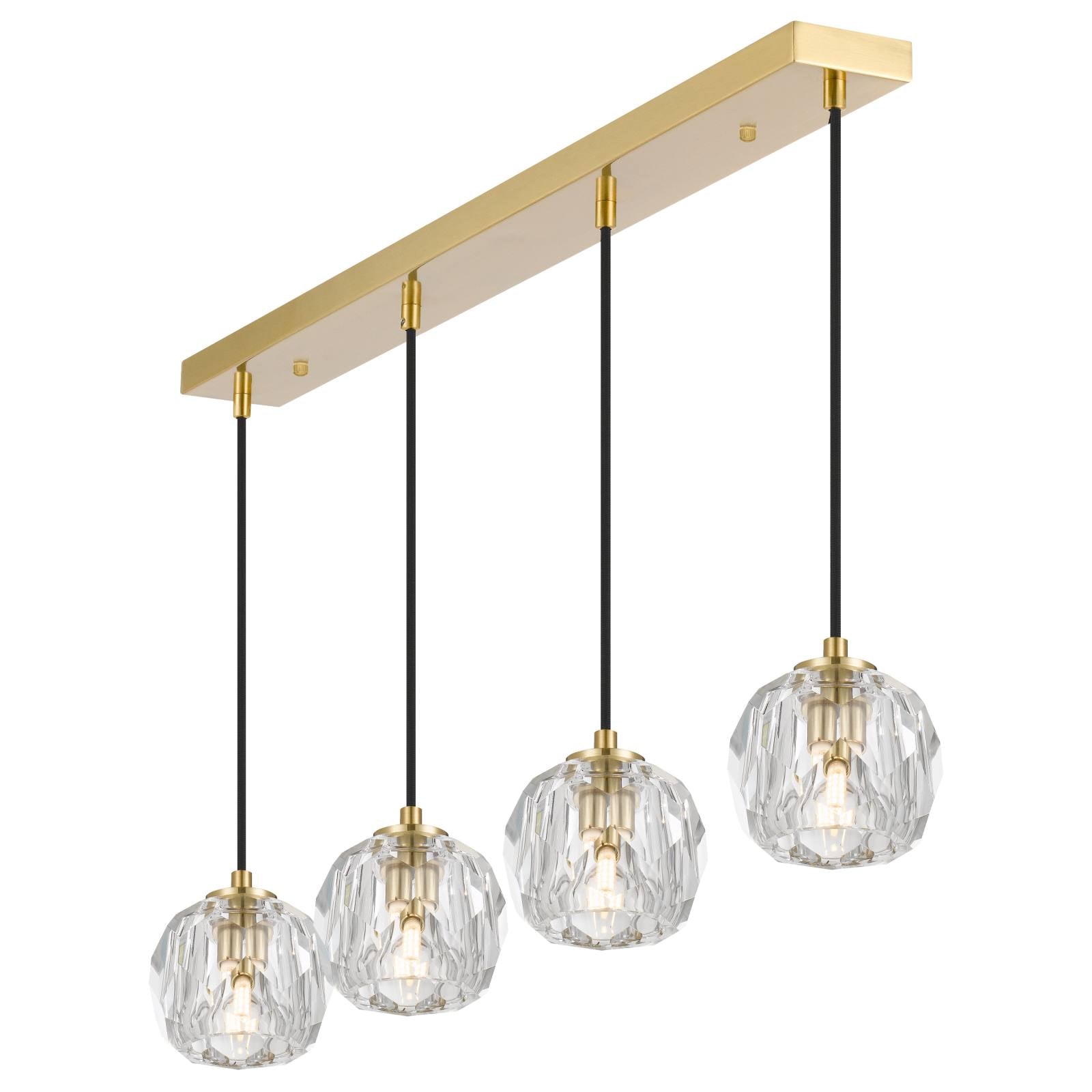 Zaha 4 Pendant, Antique Gold