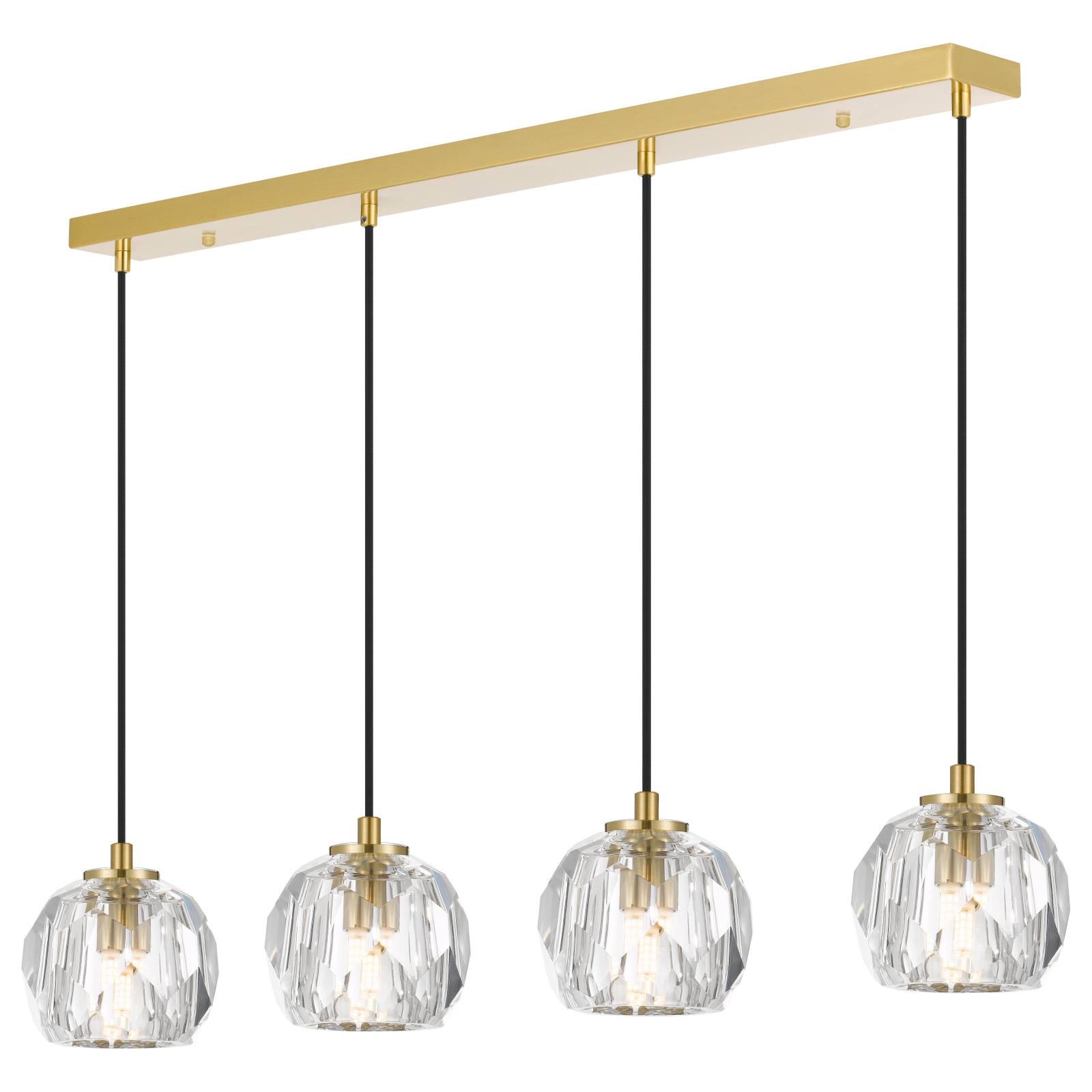 Zaha 4 Pendant, Antique Gold