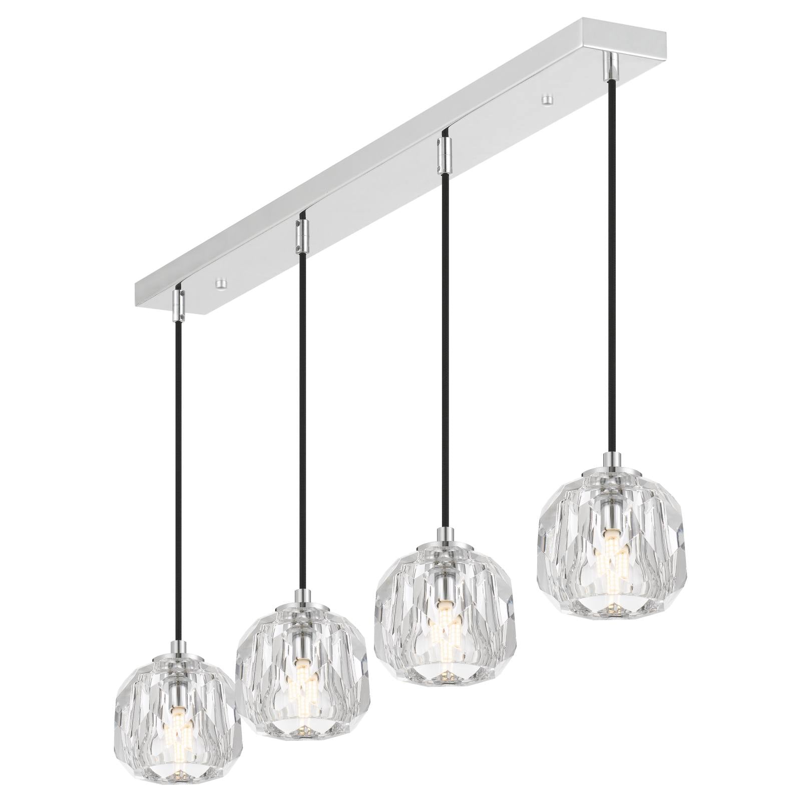 Zaha 4 Pendant, Chrome