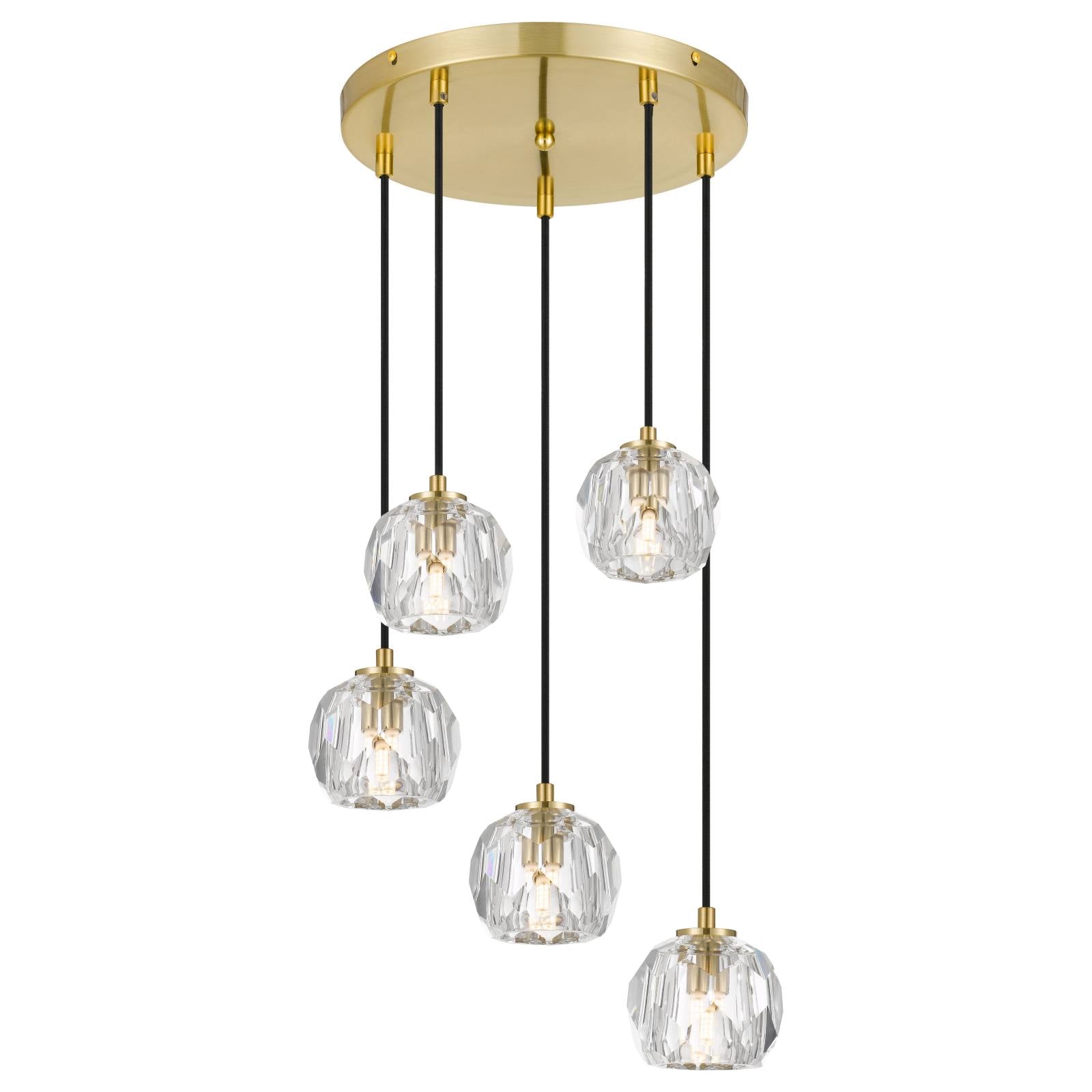 Zaha 5 Pendant, Antique Gold