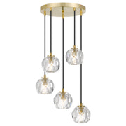 Zaha 5 Pendant, Antique Gold