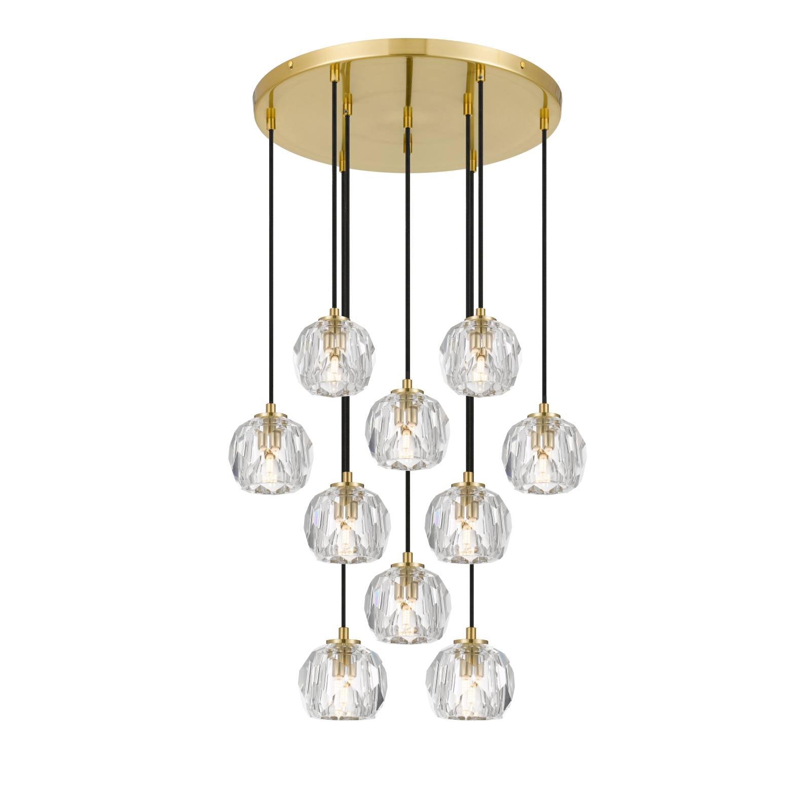 Zaha 10 Pendant, Antique Gold