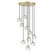 Zaha 10 Pendant, Antique Gold