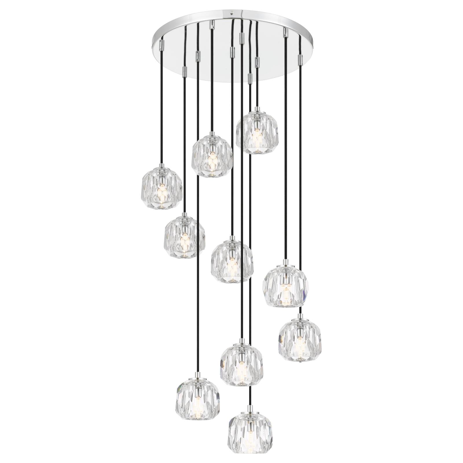 Zaha 10 Pendant, Chrome