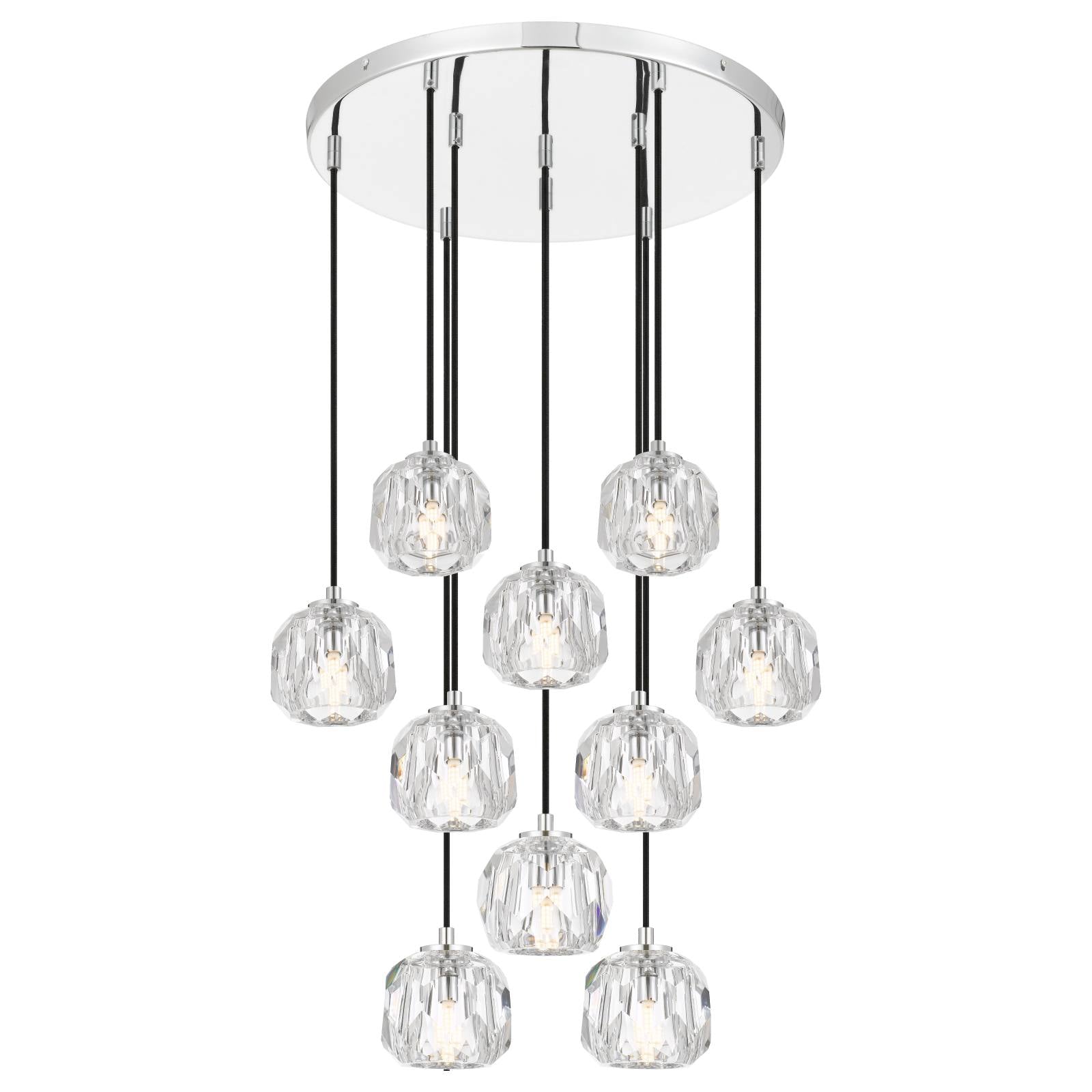 Zaha 10 Pendant, Chrome