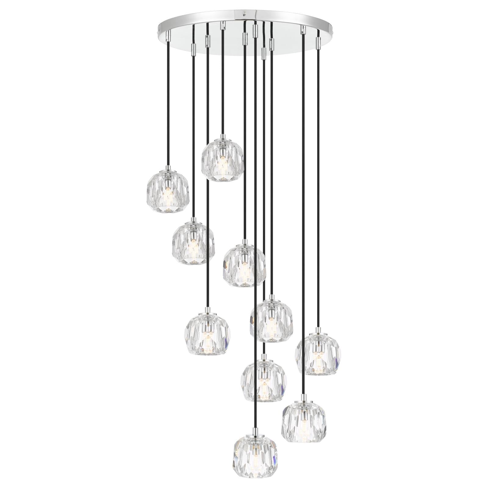 Zaha 10 Pendant, Chrome