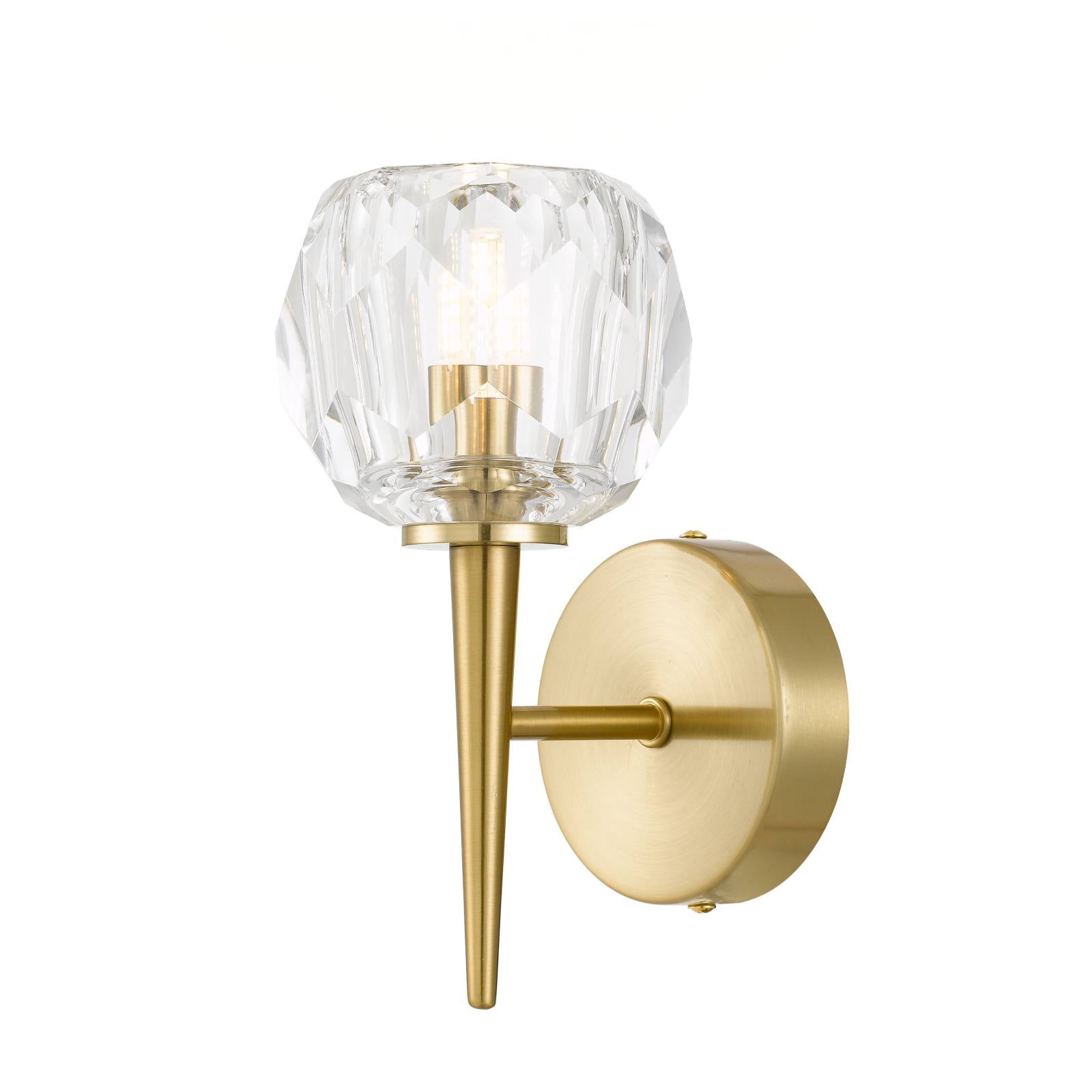 Zaha 1 Wall Lamp, Antique Gold