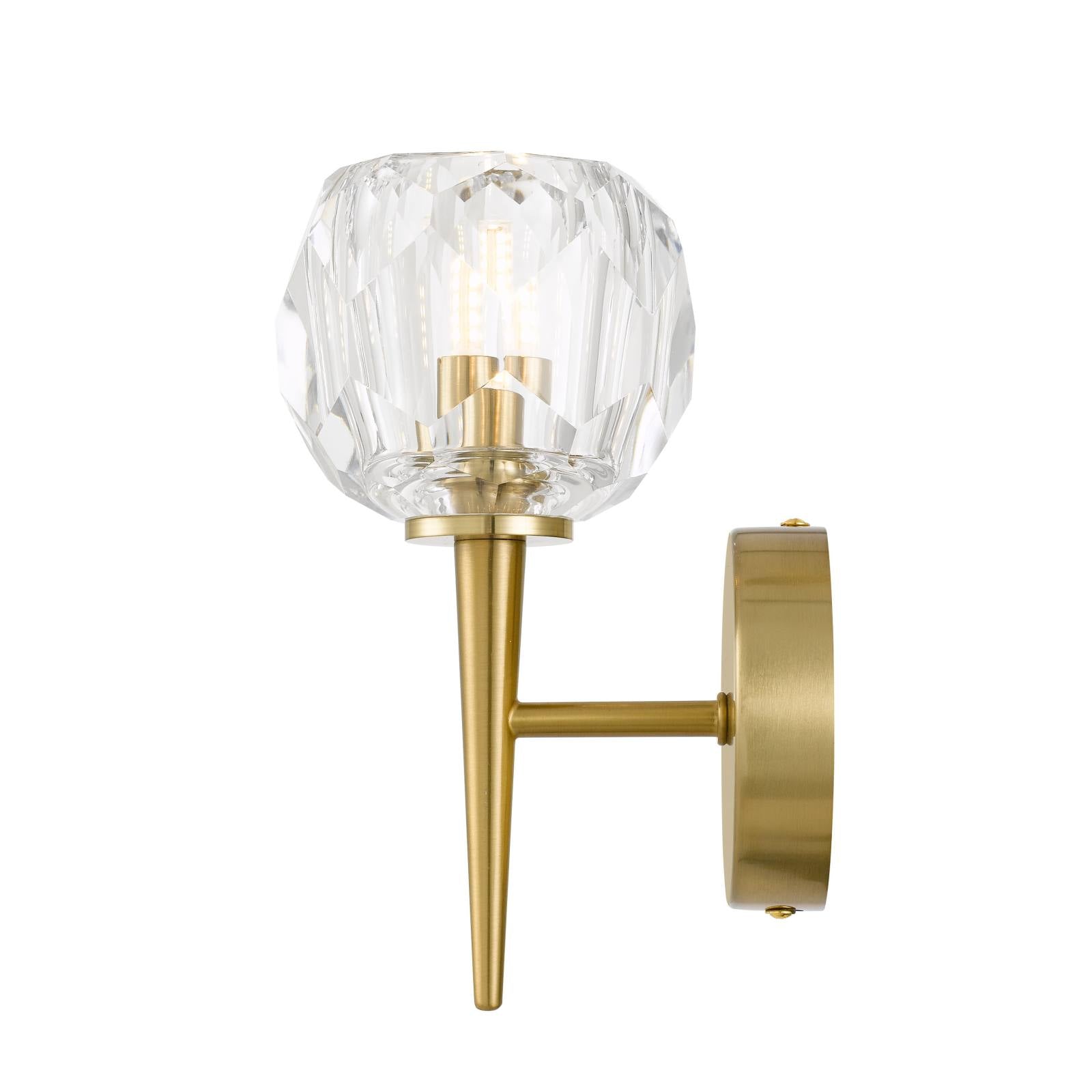Zaha 1 Wall Lamp, Antique Gold