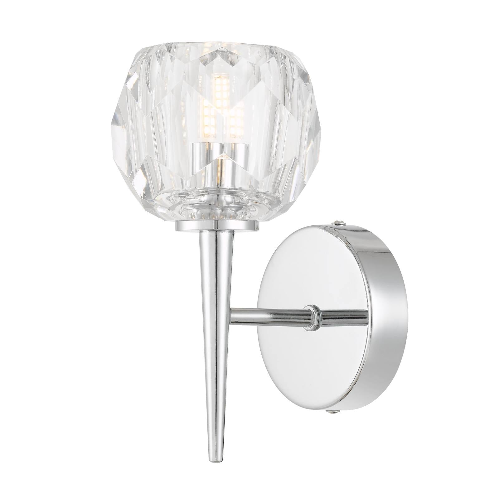 Zaha 1 Wall Lamp, Chrome