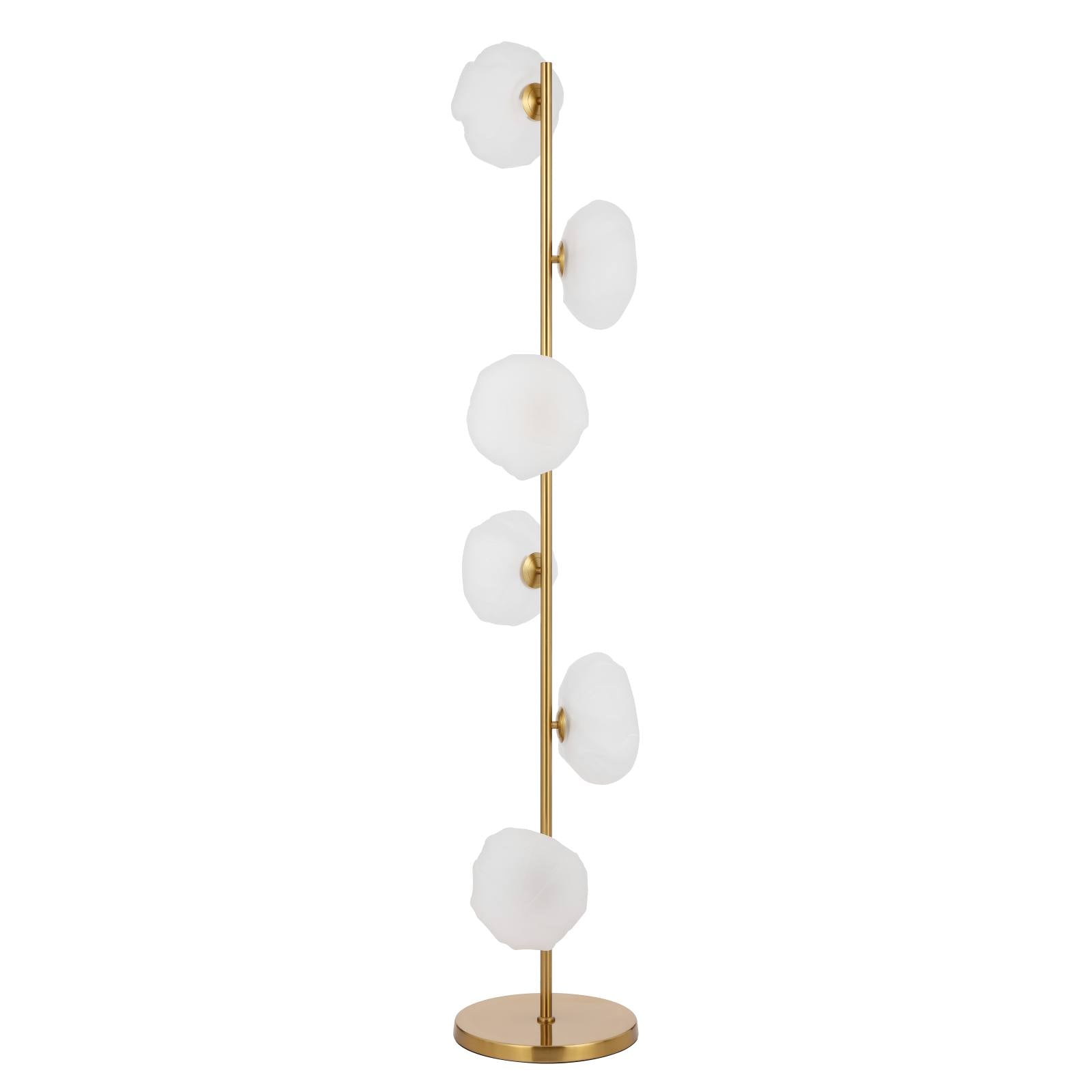 Zecca Floor Lamp, Antique Gold