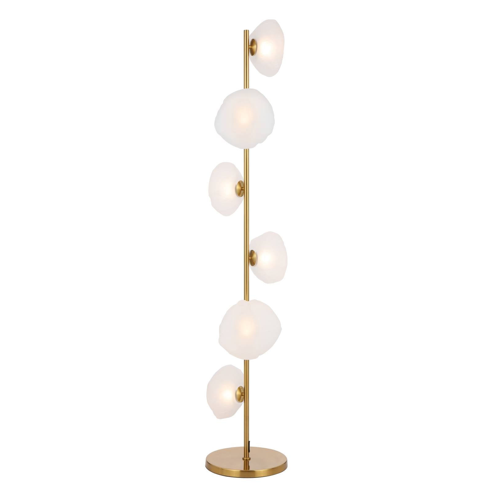 Zecca Floor Lamp, Antique Gold