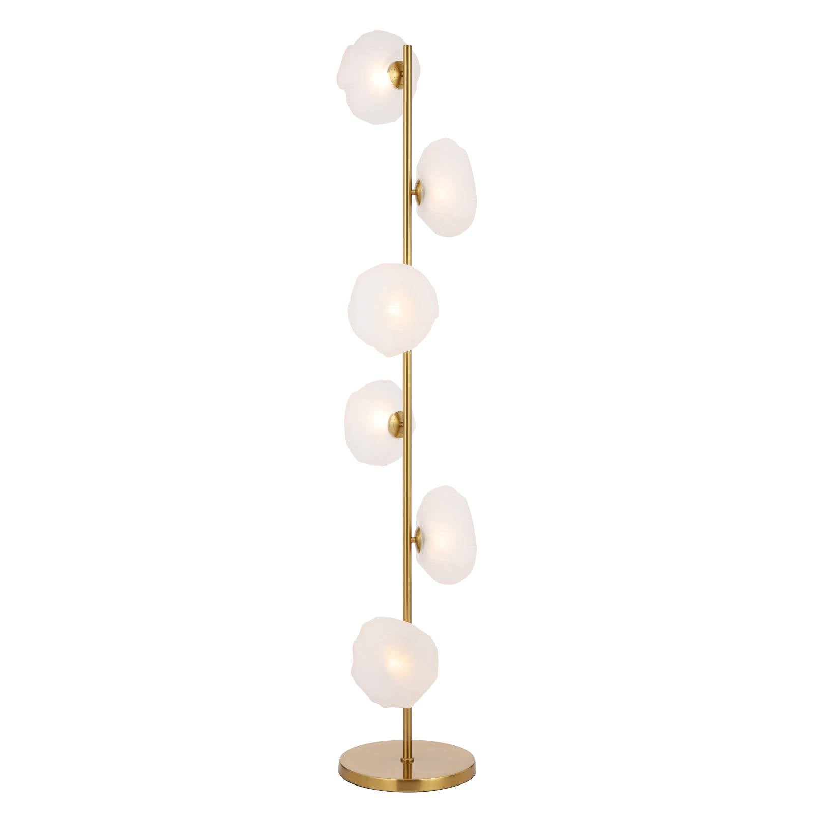 Zecca Floor Lamp, Antique Gold