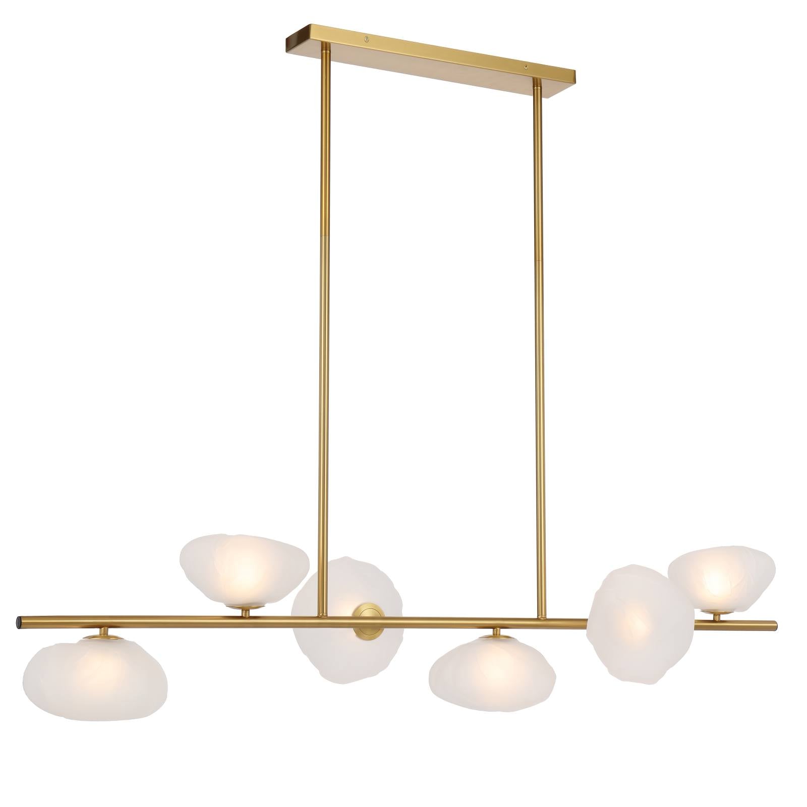 Zecca 6 Lights Pendant, Antique Gold