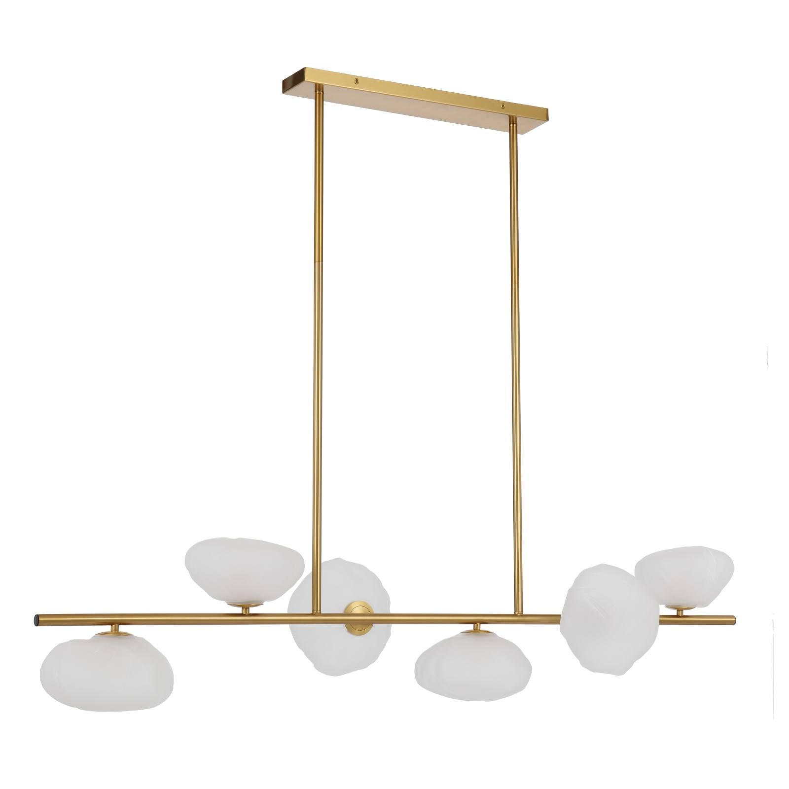 Zecca 6 Lights Pendant, Antique Gold