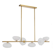 Zecca 6 Lights Pendant, Antique Gold