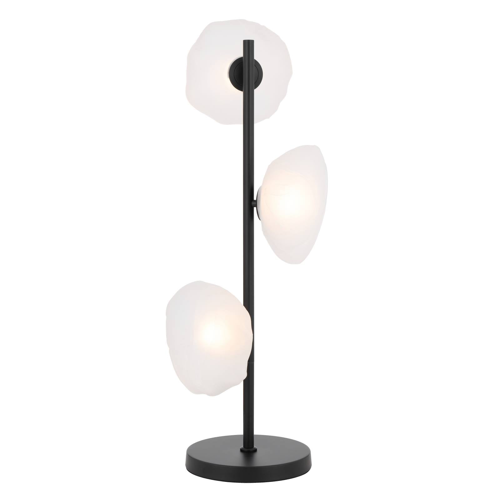 Zecca 3 Lights Table Lamp, Black
