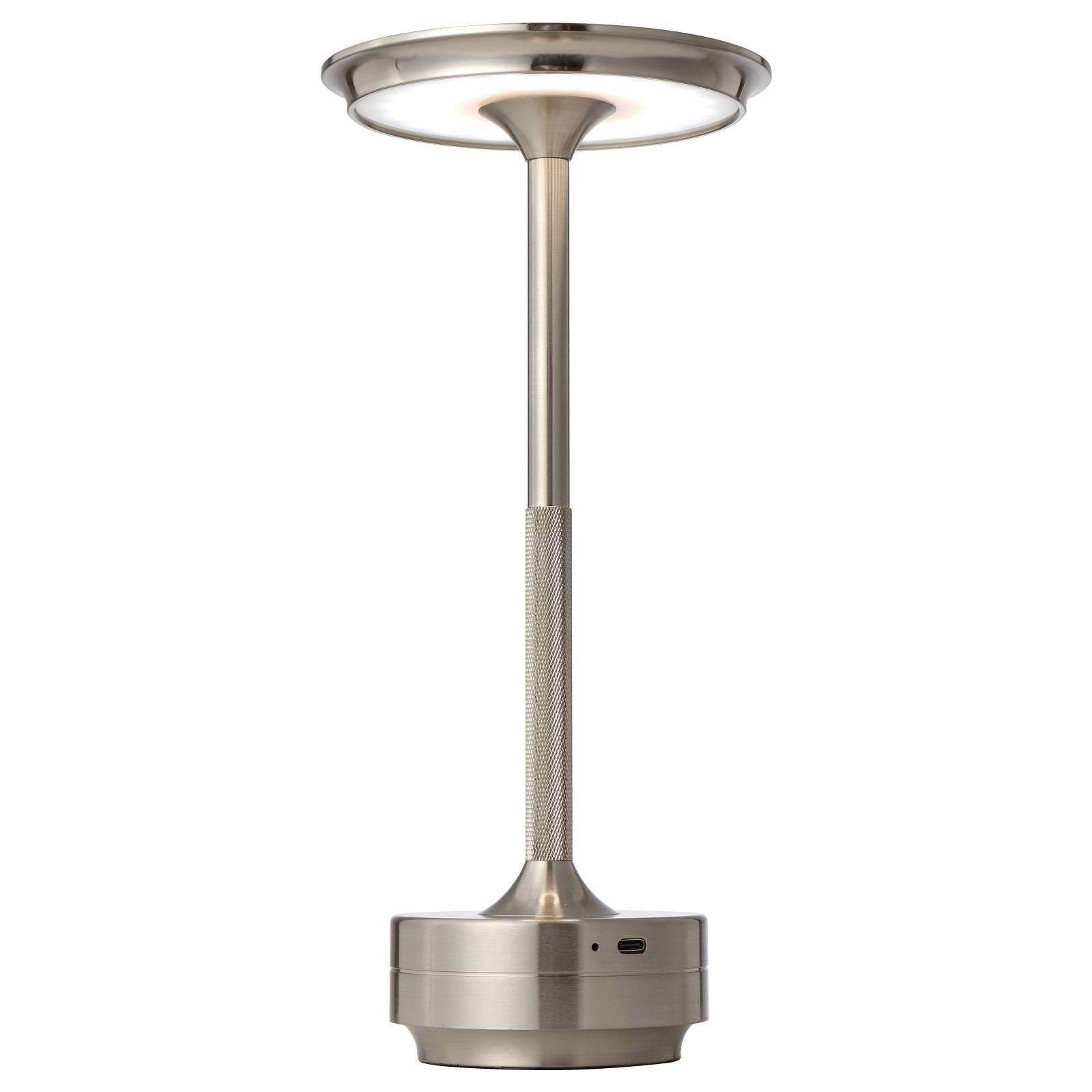 Zico Rechargeable Table Lamp, Nickel