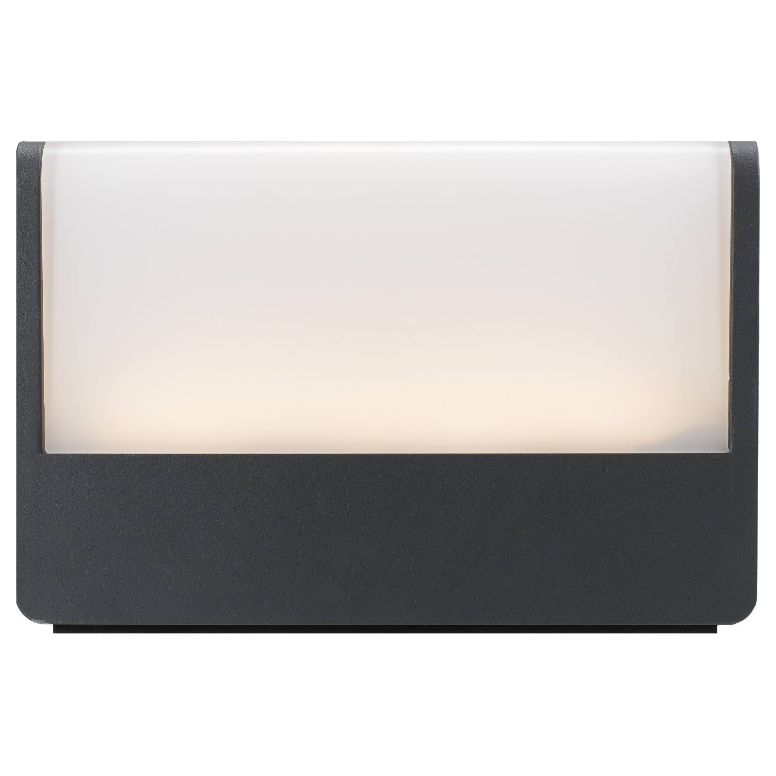 Zola Exterior, Frost Glass, Dark Grey