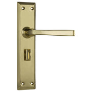 Menton Privacy Lever Set, Polished Brass